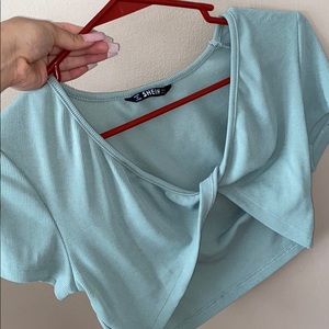 SHEIN SAGE CROP TOP